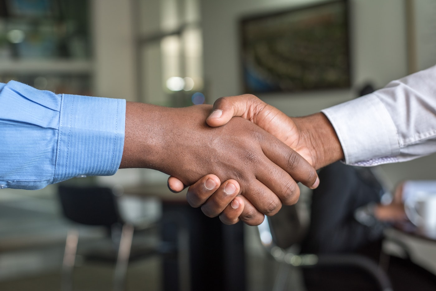 Handshake after completing the plan